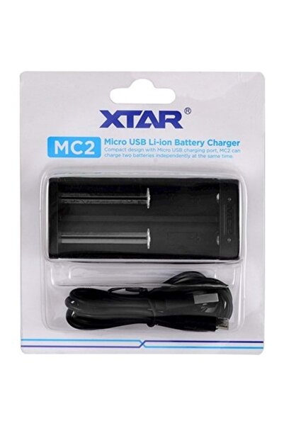 XTAR MC2 - Taşınabilir Li-ion Pil Şarj Cihazı - 2li