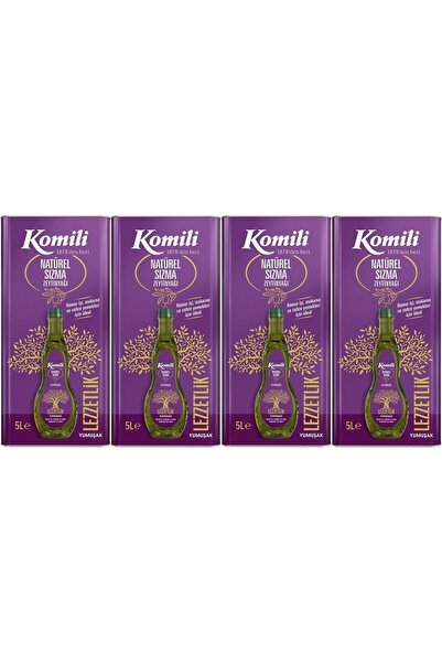 Komili Zeytinyağı 20LT Natural Ege Sızması (Teneke) (4PK*5LT)