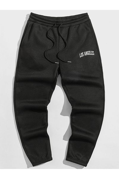 FANBOX SHOP Men's Letter Graphic Drawstring Waist Thermal Sweatpants - Manfinity Hypemode
