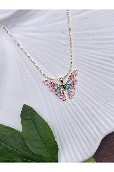 Picmic Design Studio Kadın Altın Kaplama Çok Renkli Barbie Fairytopia Kolye, ...