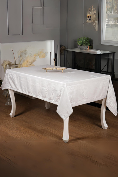 Finezza Raya Luksuzna Žakard Bambus Tkanina Siva Stolnjak 160x220 cm - 1243