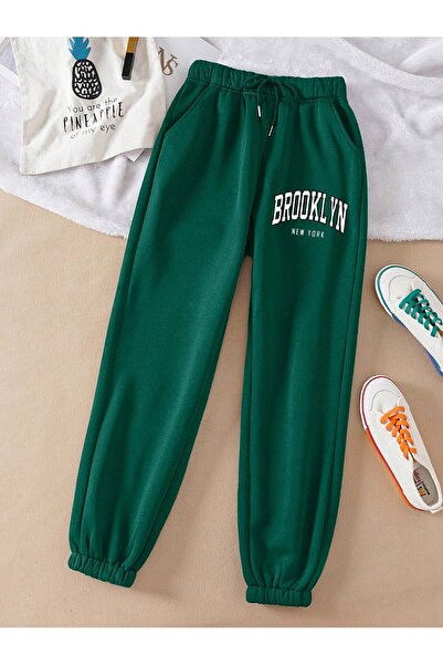 Drippy Qutie Letter Graphic Drawstring Waist Sweatpants