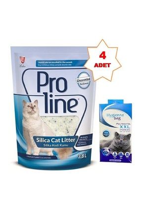 Proline Kokusuz Silika Kedi Kumu 3 8 lt x 4 Adet Kum Torbas Hediyeli Fiyat Yorumlar Trendyol
