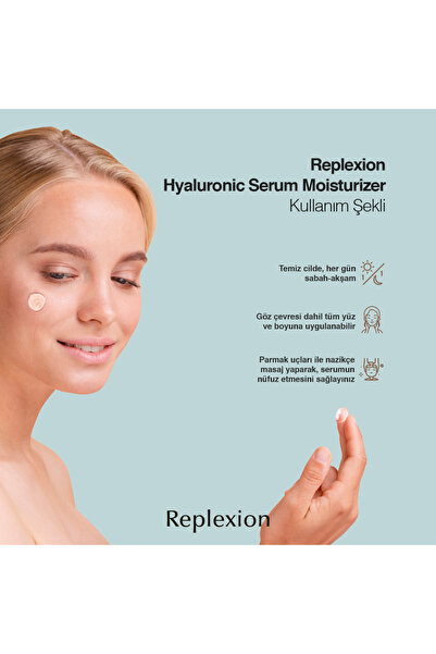 Replexion Hyaluronic Serum Moisturizer Nemlendirici Serum 50ml. Anti-aging