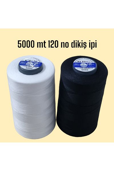 erdoğan hobi σχοινί ραπτικής 2 τεμάχια 5000mt νήμα ραπτικής πηνίο νήματα ραπτικής μηχανής σχοινί ραπτικής χειρός 120no μαύρο λευκό