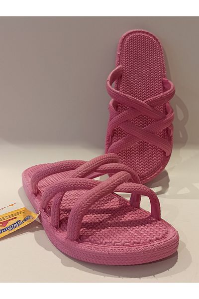 GEZER ROPE APPEARANCE NON-SLIP PLASTIC WOMEN'S POOL BEACH BALCONY TERRACE BATHROOM SINK HOME AND STREET SLIPPERS