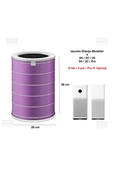 Xiaomi 2h Mi Air Purifier 2h Filtre Mor Antibakteriyel