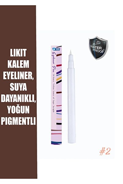 PAX Beyaz Eyeliner, Likit Kalem Eyeliner, Suya Dayanıklı, Yoğun Pigmentli , O...