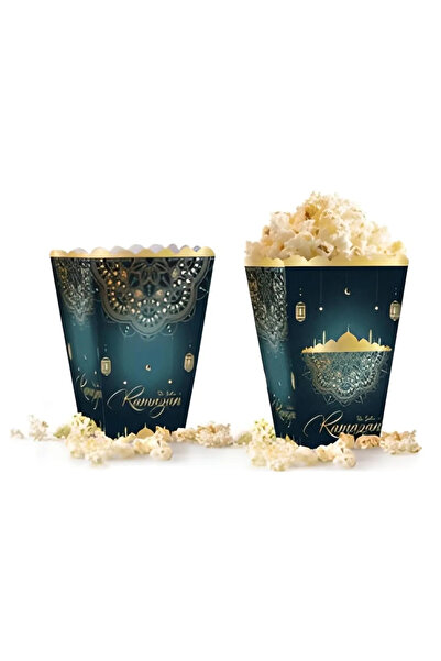 Yusuf Dirik YD Party Supplies Ramazan Temalı Karton Mısır ve Çerez Kutusu 8 Adet
