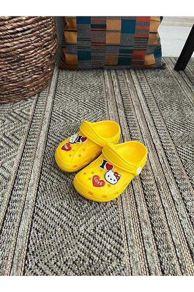 Behtah Kundura Girls Boys Kids 6 Pieces Jibbitz Ornate Closed Front Garden Pool Daily Sandals Slippers