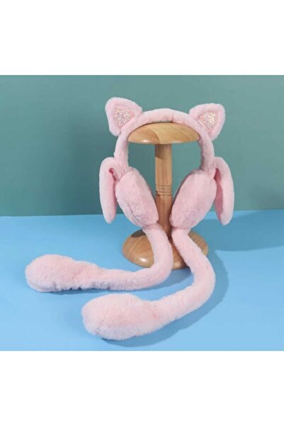 zyc Căști de pluș cu urechi de iepure în mișcare pentru femei/fete