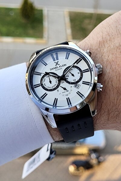 Daniel Klein Kadranı Beyaz Kasası Metalik Renk 2 Yıl Garantili Fonksiyonlu Er...