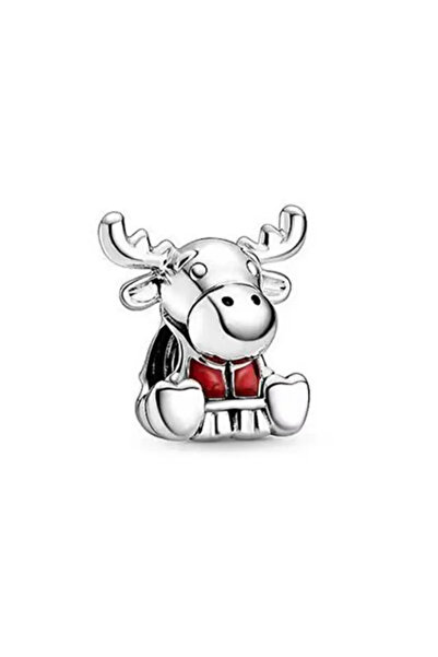 asaf Kanada Geyiği Charm | Gümüş Kaplama
