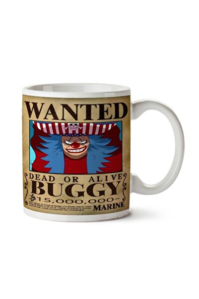 ART HEDİYE كوب مطبوع على الجانبين من Wanted Buggy Anime Wanted