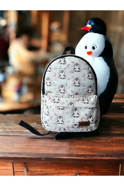 Kokopatik Penguin Dream Patterned Backpack