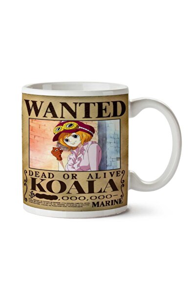 ART HEDİYE كوب مطبوع على الجانبين من Wanted Koala Anime Wanted