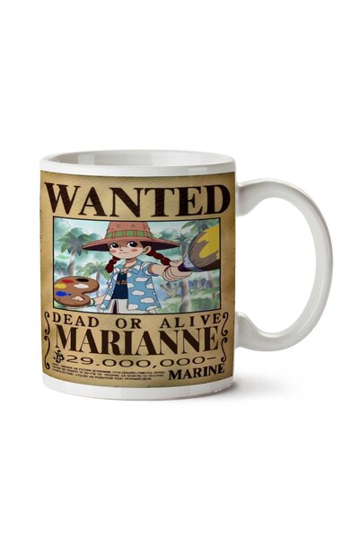 ART HEDİYE Wanted Marianne Anime Wanted Two Side Printed Mug