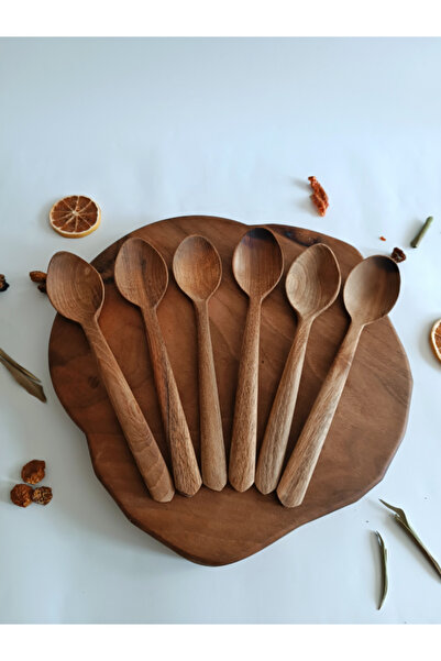 Artful Wooden Wooden Serving, Presentation, Tablespoon Set - Handmade - Walnu...
