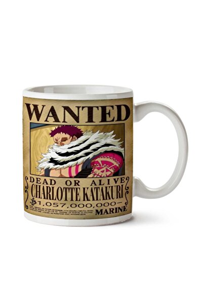 ART HEDİYE كوب مطبوع على الجانبين من Wanted Charlotte Katakuri Anime Wanted