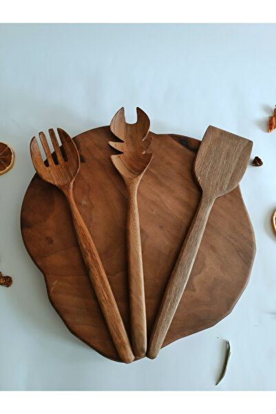 Artful Wooden Wooden Serving, Presentation, Spatula and Salad Serving Spoon S...