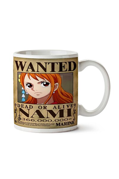 ART HEDİYE كوب مطبوع على الجانبين من Wanted Nami b Anime Wanted