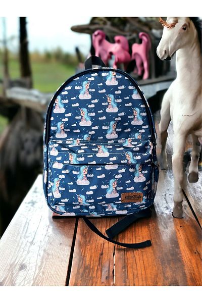 Kokopatik Unicorn Clouds Patterned Backpack