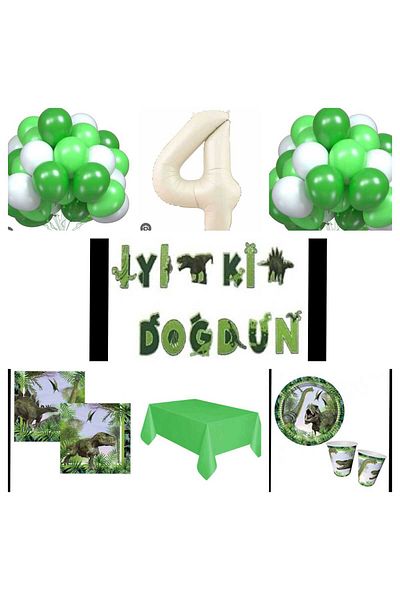 Mini Parti MINI PARTY STORE DINASOR WILD JURASSIC PARTY SET
