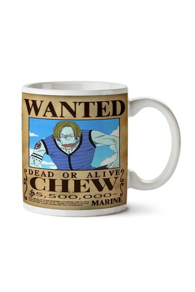 ART HEDİYE كوب مطبوع على الجانبين من Wanted Chew Anime Wanted