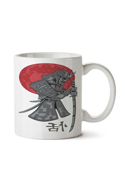 ART HEDİYE كوب سيف ساموراي ياباني مطبوع على الجانبين