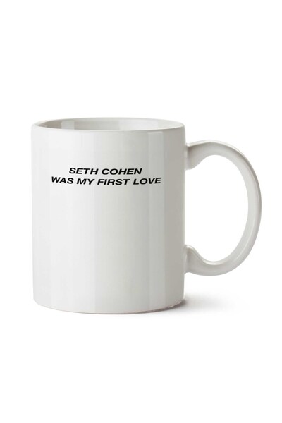 ART HEDİYE كوب مطبوع على الجانبين من Seth Cohen Was My First Love