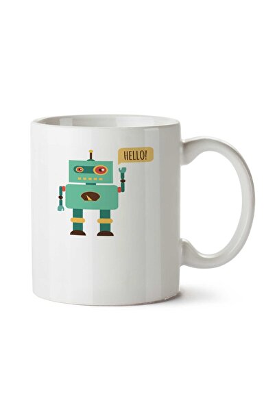 ART HEDİYE كوب روبوت هالو مطبوع على الجانبين