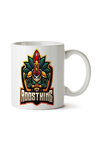 ART HEDİYE كوب روستر كينج مطبوع على الجانبين