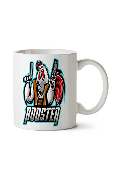ART HEDİYE كوب Rooster Rooster Z مطبوع على الجانبين