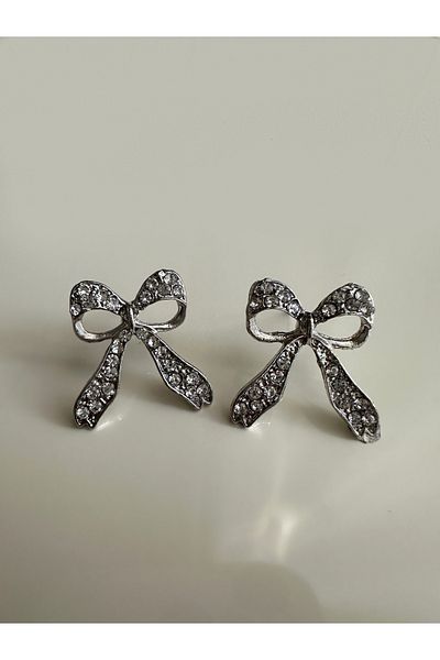 Okko Store Jewelled Bow Earrings