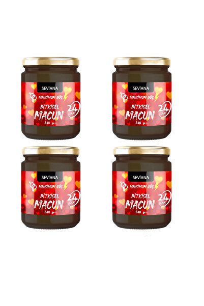 SEVİANA Performans Atom Macunu 4x240 gr Etkili Ürün Kuvvet Mesir Macunu Bitkisel Macun
