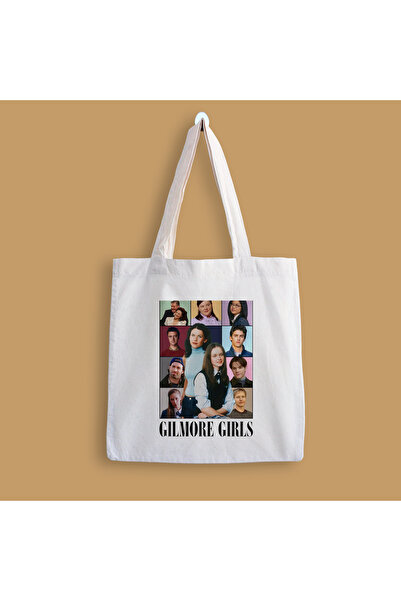 designedfy Geantă din pânză imprimată Gilmore Girls Collage 2