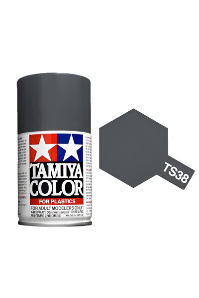 TAMIYA TS-38 Gun Metal Sprey Boya (100 ml.), Hobi Boyama Malzemesi