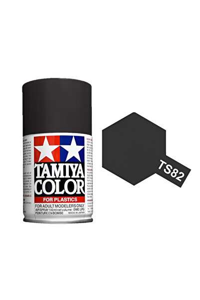 TAMIYA TS-82 Rubber Black Sprey Boya (100 ml.), Hobi Boyama Malzemesi