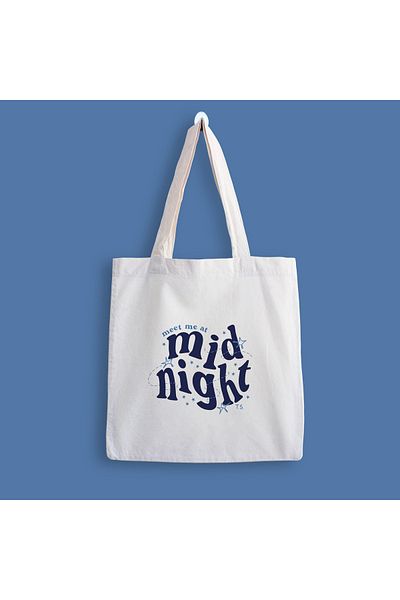designedfy Geantă din pânză imprimată Midnight