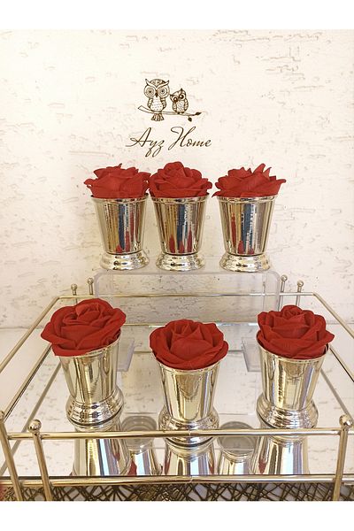 AYZ HOME ROSE BUCKET / COFFEE PRESENTATION ROSE BUCKET - 6 PIECES