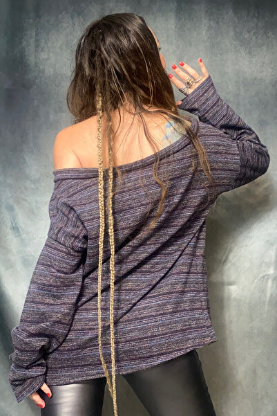 Quincey WIDE CUT LOW SHOULDER DECOLTED KNITWEAR TUNIC