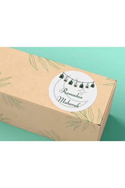 bisaccia Ramadan Mubarak Ramazan Mübarek Etiketi Yuvarlak Mat Stıcker Bayram ...