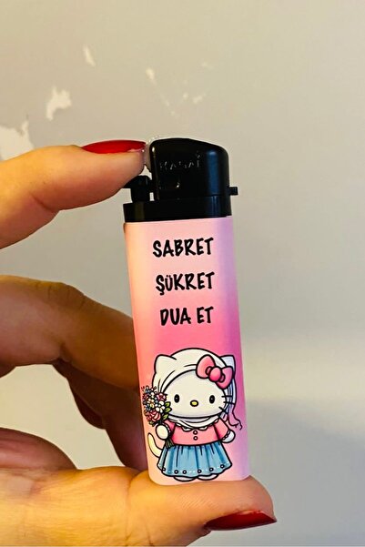 Namgo Hello Sabret Şükret Dua Et Baskılı Gazlı Çakmak