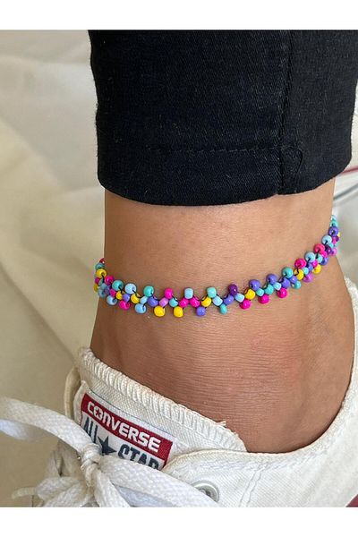 Roe takı aksesuar Women's Anklet Set of 3 Anklet Zigzag Anklet Set