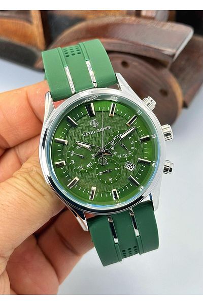 DAVID GUNER Silicone Band Men's Wristwatch