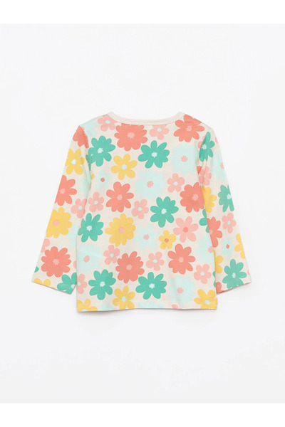LC Waikiki LCW baby Bisiklet Yaka Baskılı Kız Bebek Pijama Takım