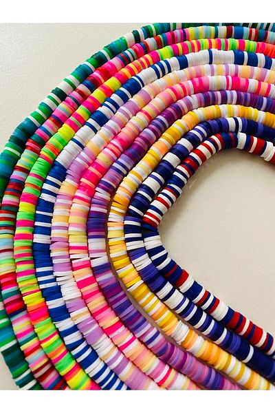 Hobimos 10 Mix Color Fimo String Beads - Necklace Bracelet Phone Charm Making Set