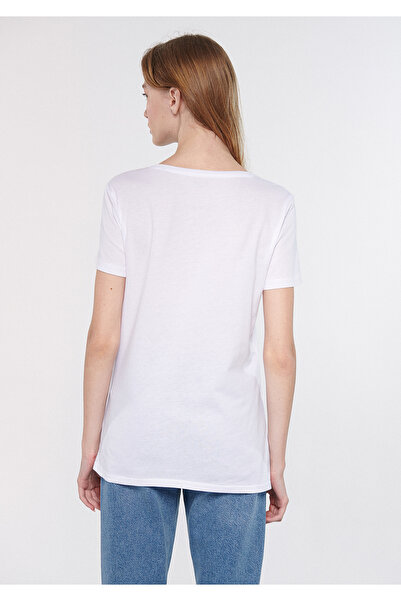 Mavi Wisdom Printed White T-shirt Regular Fit / Normal Cut 1611300-620