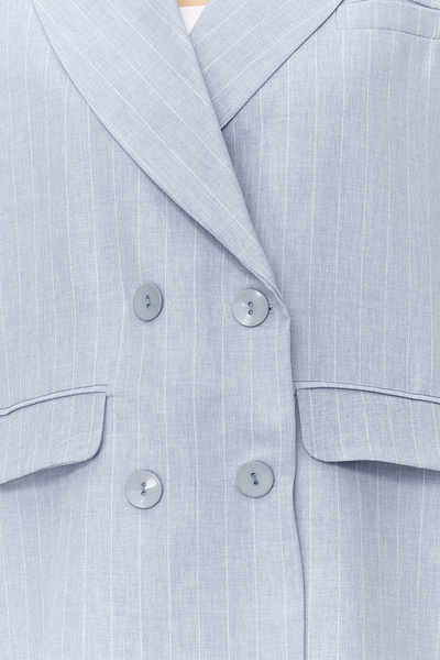 Trendyol Collection Blue Regular Buttoned Extra Wide Fit Oversize Woven Vest TWOSS24YE00035