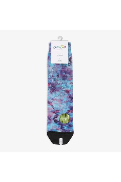 Colorcool Women's Colorful Tie-Dye Printed Socks